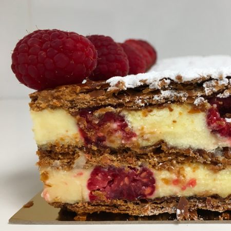 Millefeuille aux framboises