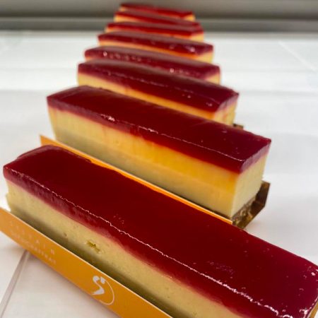 Cheesecake citron yuzu & confit de fraises