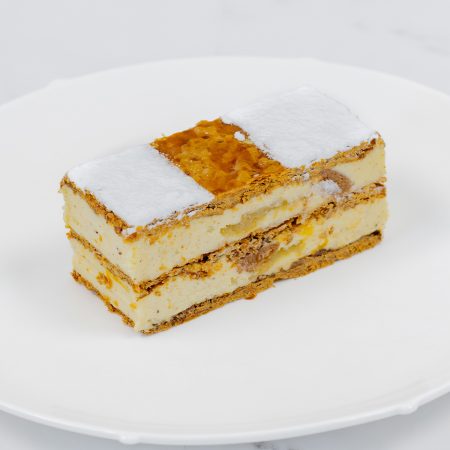 Millefeuille aux pommes rôties & aux noisettes