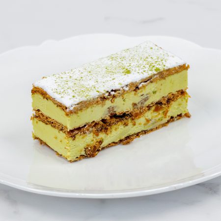 Millefeuille au thé vert & au marron