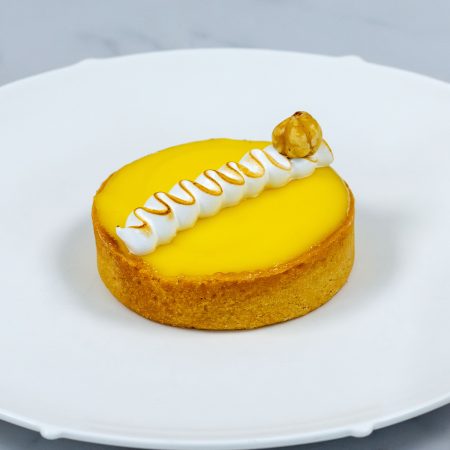 Tartelette meringuée au citron & au praliné