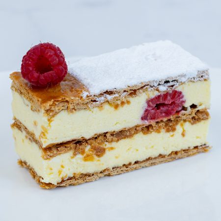 Millefeuille aux framboises