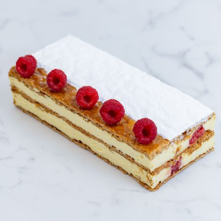 Millefeuille aux framboises