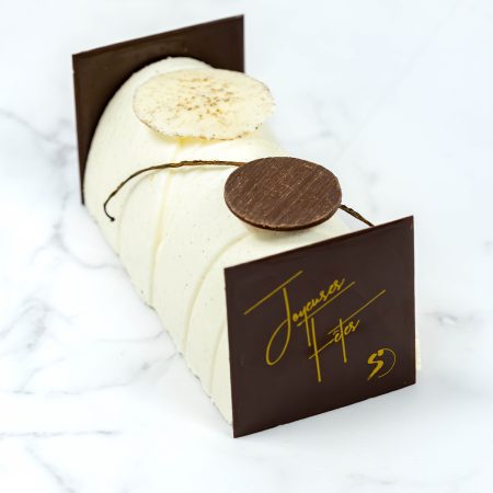 Bûche Chocolat brut, Vanille & Tonka