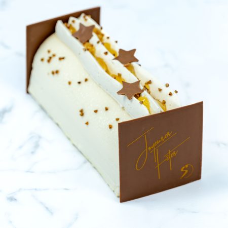 Bûche Poire, Miel & Sarrasin